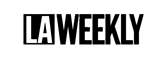 Black 'LA Weekly' logo on a white background