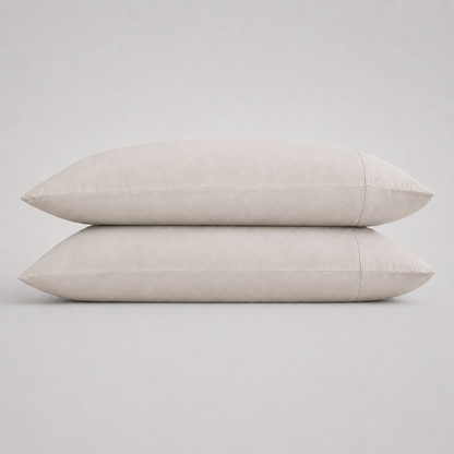 Stone Sleeping Dove pillowcase pair