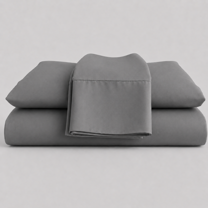 Slate sleeping dove folded sheets