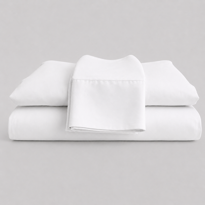 White sleeping dove folded sheets