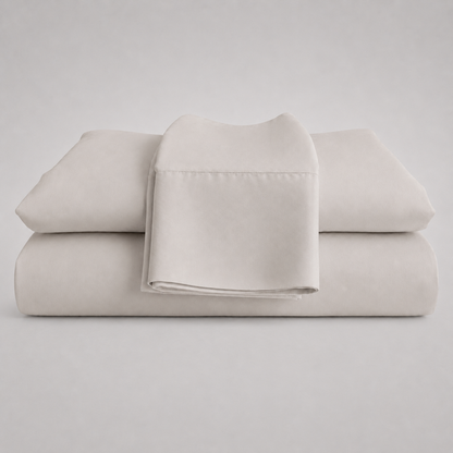 Stone sleeping dove folded sheets