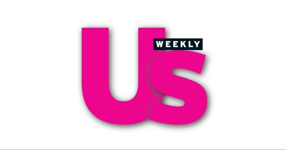 US Weekly magazine logo in black and pink