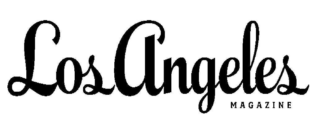 Los Angeles Magazine logo in black text on a white background