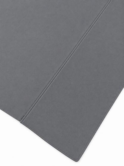 Slate pillow hem close up
