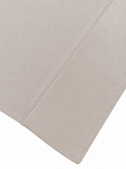 Stone pillow hem close up