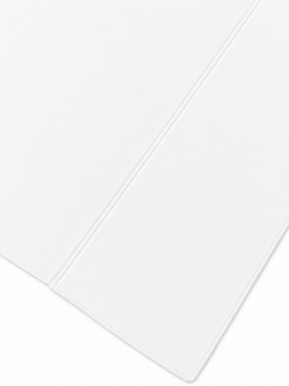 White pillow hem close up