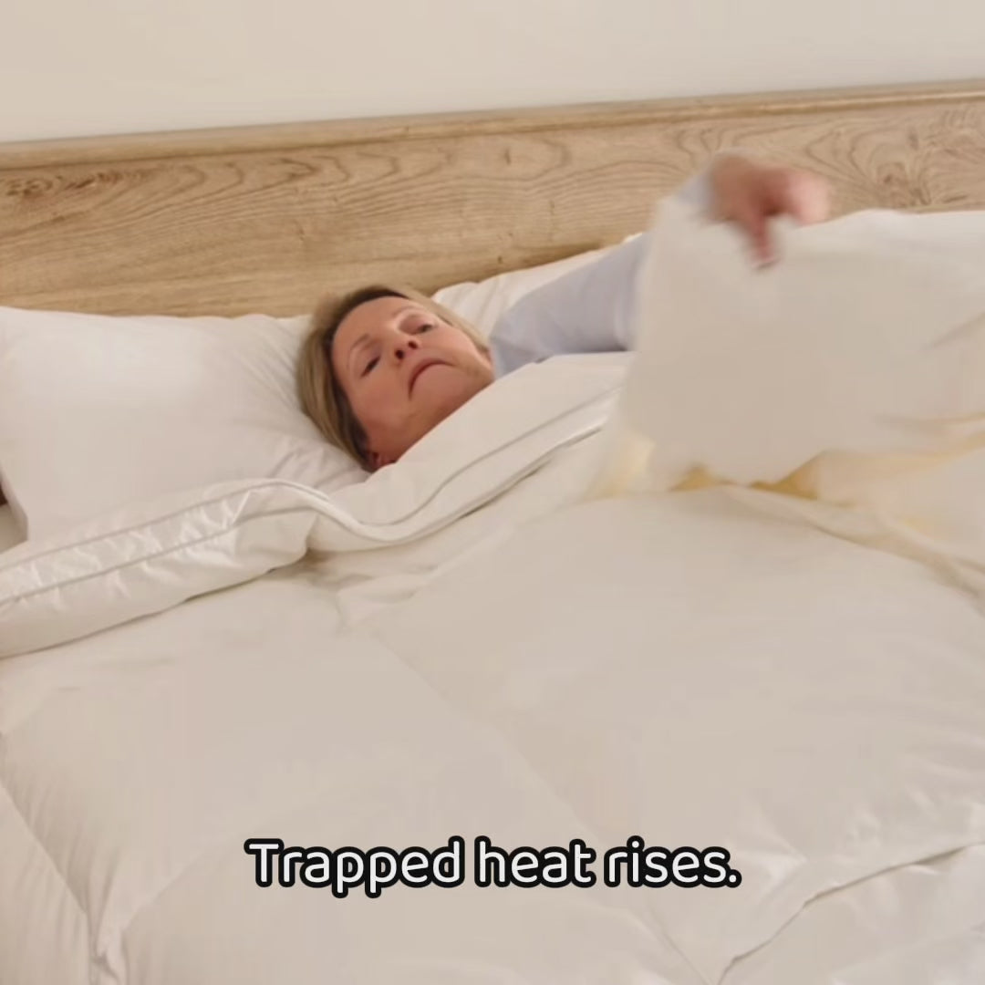 short video showing how sleeping dove cooling panels work naturally