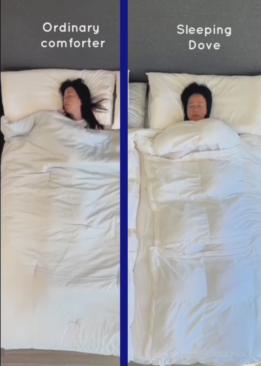 short video showing how sleeping dove cooling panels work naturally